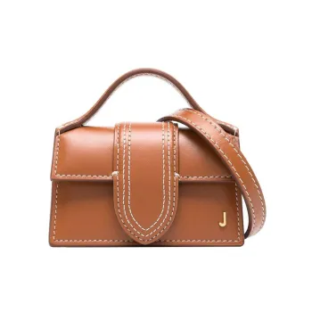 Jacquemus Le Bambino Calfskin Shoulder Bag Crossbody Bag Handbag Mini Women's Tawny