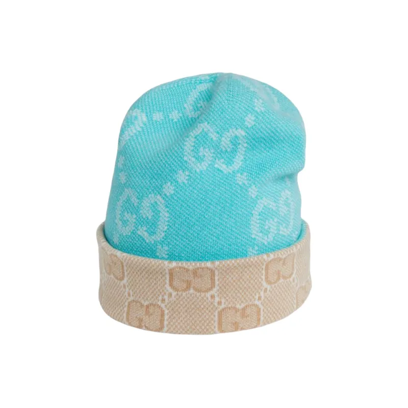 GUCCI Reversible Gg Wool Beanie-0