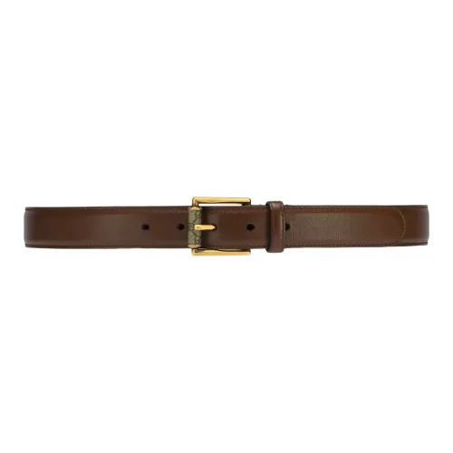 GUCCI Leather Belts Men Brown