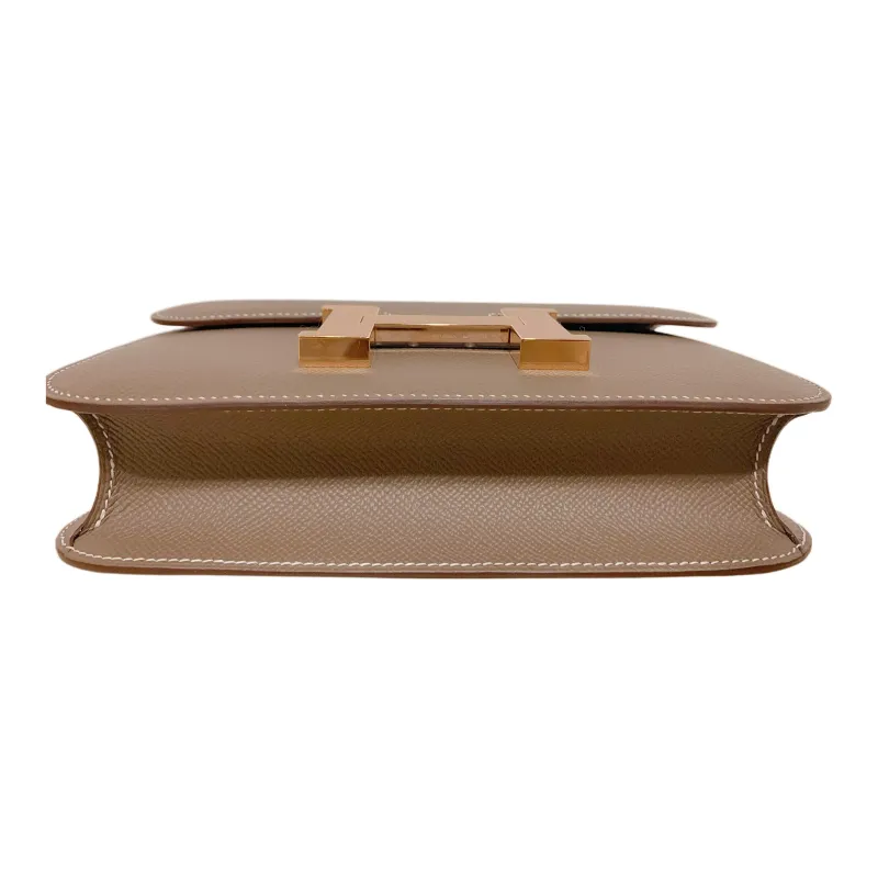 HERMES Constance Epsom Leather Shoulder Bag Crossbody Bag Regular Women's 18 Etoupe Elephant Gray-5