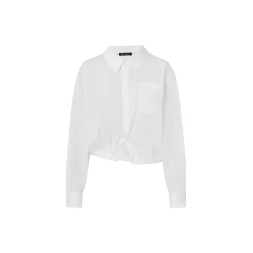 MO&CO Crop Tops Women's Raw White