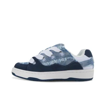 Ollieskate Low Top Skateboard Shoes Unisex Denim Blue