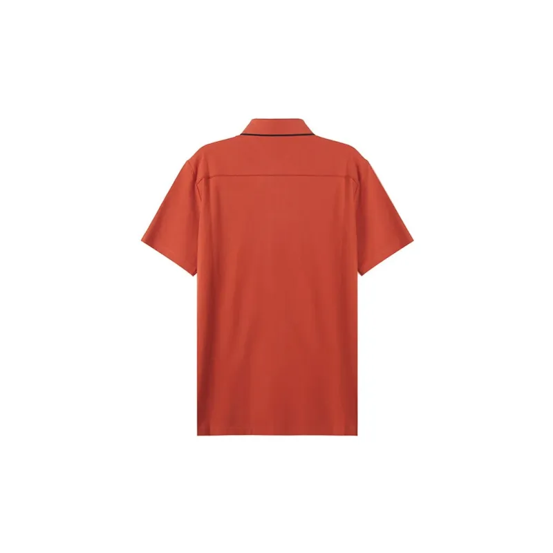 ARMANI EXCHANGEAE SS22 Polo Shirt Men's Brick Red-1