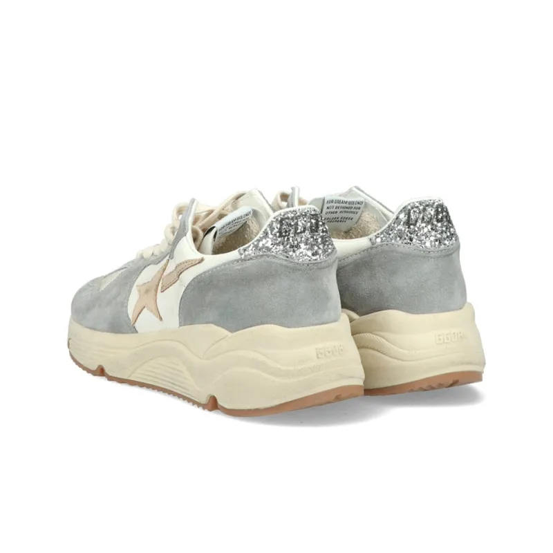 Golden Goose Running Sole Grey Cream Smoke Women's-3