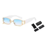 Gold Frame with Blue Lens