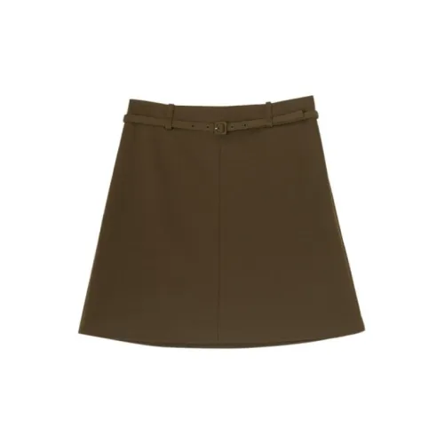 THEORY Casual Short Skirts Women's Oak