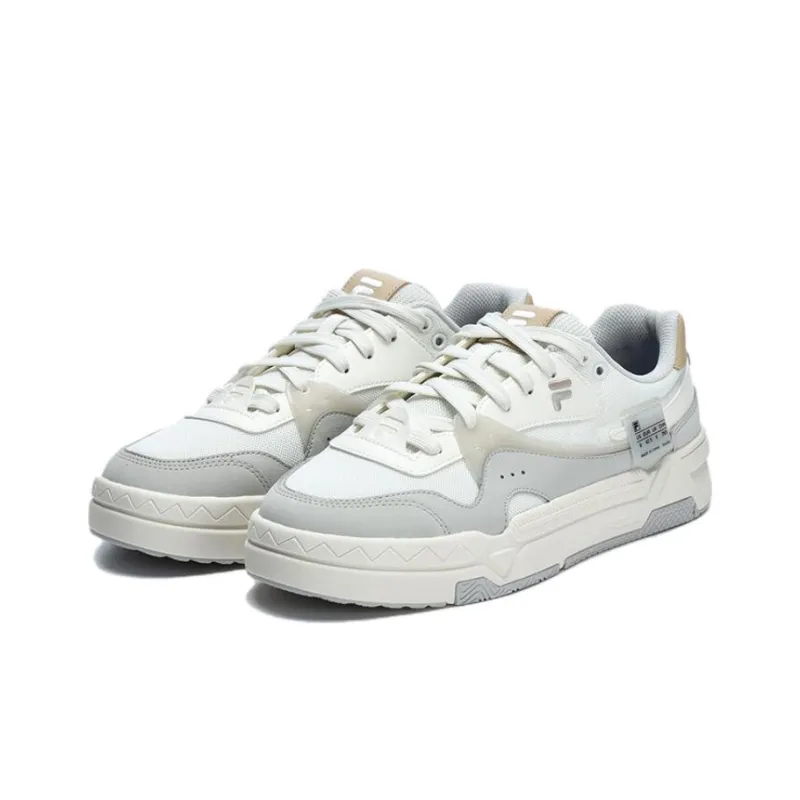 FILA FUSION Classic Skate Shoes 'White Grey'-2