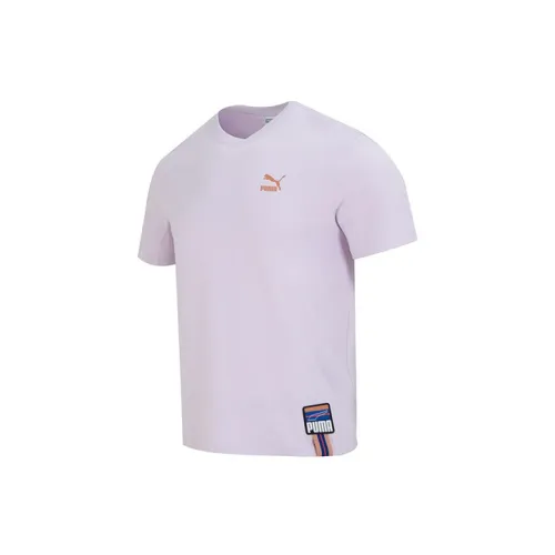 PUMA T-Shirts Unisex Light Purple