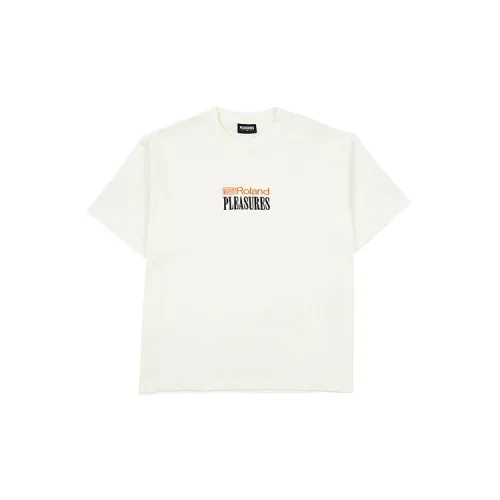 PLEASURES T-Shirts Unisex Ivory White