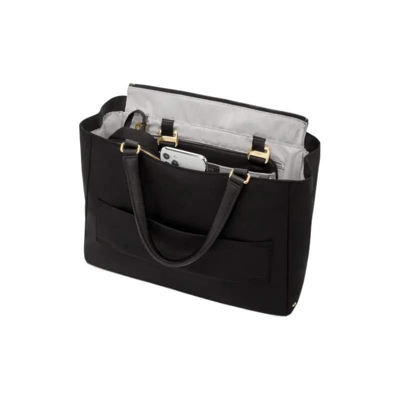 TUMI Nylon Tote Bag, Shopping Bag, Shoulder Bag, Handbag Medium Size Women's Black-2