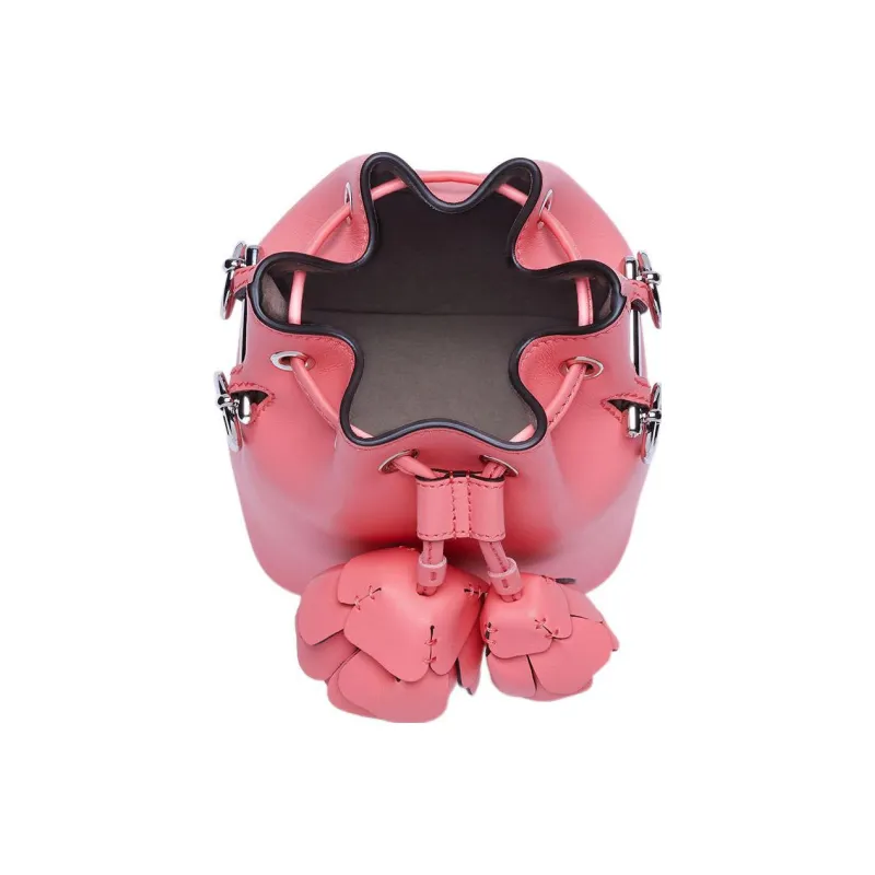 FENDI Mon Tresor Calfskin Bucket Bags Shoulder Bag Crossbody Bag Handbag Mini Women's Pink-3