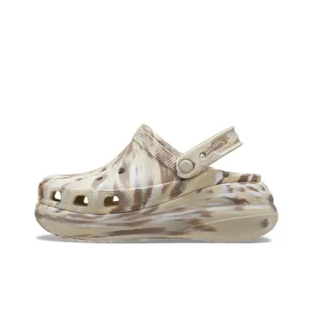 Crocs Classic Crush Marbled Clog 'Bone Multi'