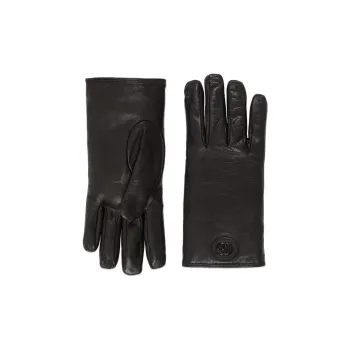 GUCCI Logo Plaque Military Gloves