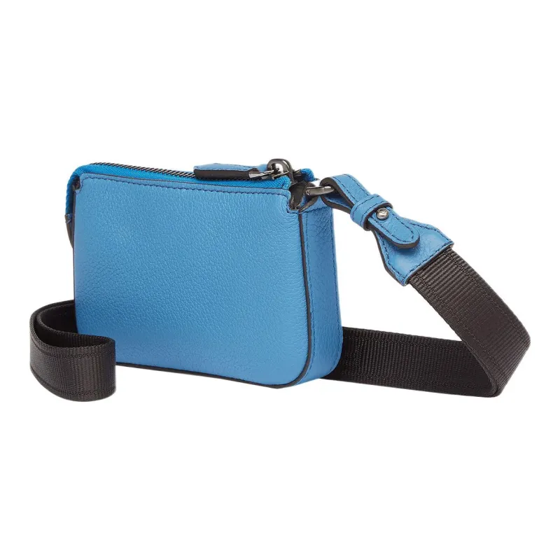 FENDI Leather Coin Purse Men's Blue-1