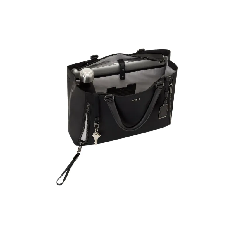 TUMI Nylon Tote Bag, Shopping Bag, Shoulder Bag, Handbag Medium Size Women's Black-1
