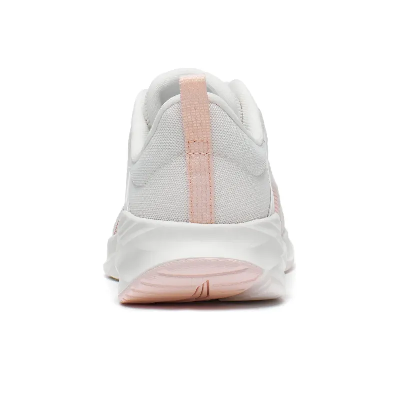 LiNing Raise The Wind Anti Slip Wear Resistant Low Top Running Shoes Women's White Pink-5