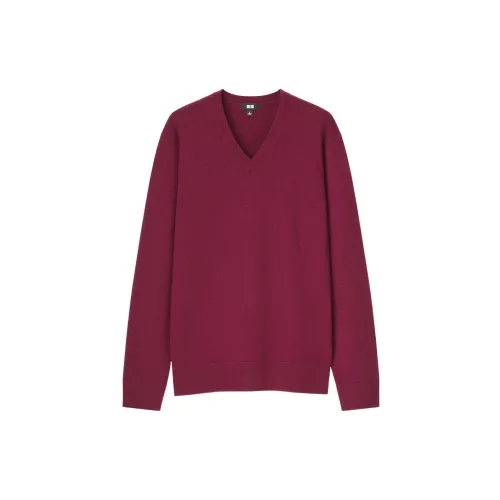 UNIQLO Cashmere Sweaters Unisex Maroon