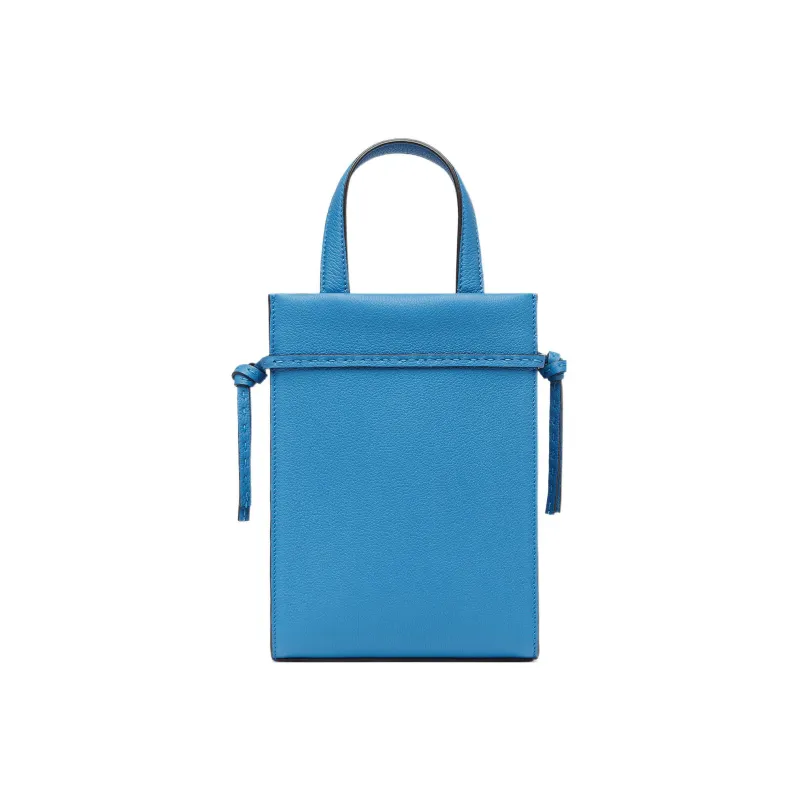 FENDI Cow Leather Shoulder Bag, Crossbody Bag, Handbag Mini Men's Blue-2