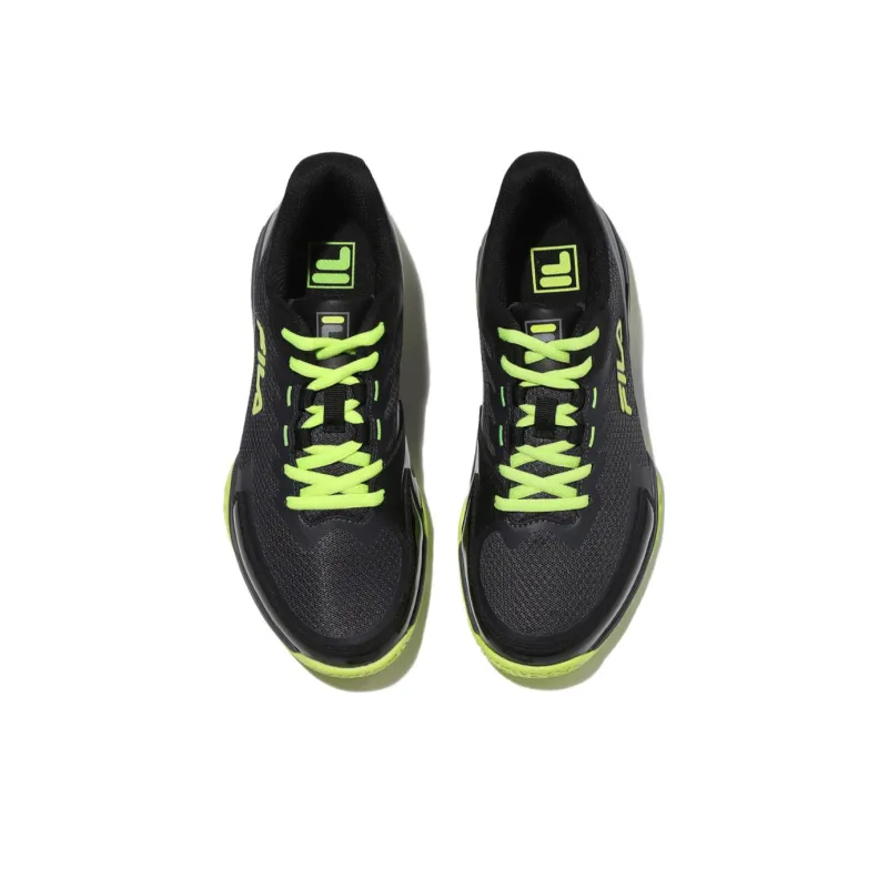 FILA Advantage T7 Cushioning Slip Resistant Low Top Tennis Shoes Unisex Black Green Korean Style-3