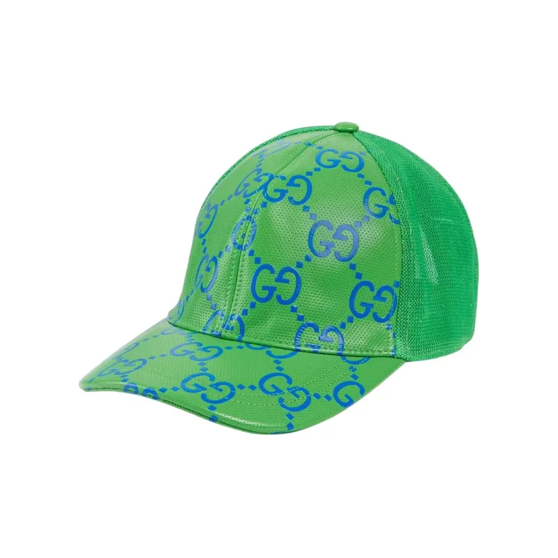 GUCCI Cotton Baseball Caps Women's Green-0
