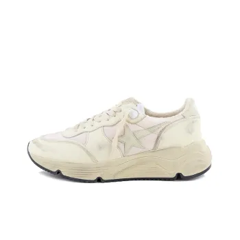 Golden Goose Running Sole Shock Absorbers Low Top Casual Shoes Women's Ecru Vintage Version