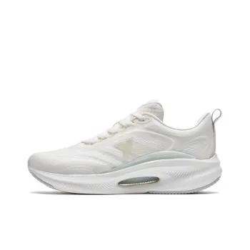 XTEP Qing Feng 6.0 Cushioning Anti Slip And Wear Resistant Low Top Running Shoes Women's Sail White