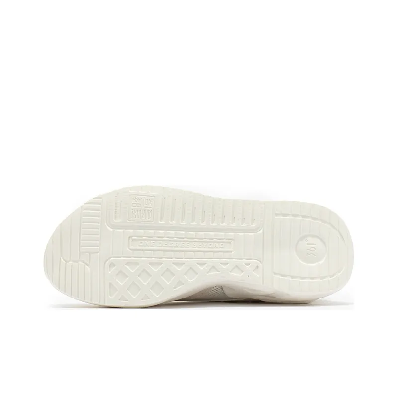 361° Anti Slip And Wear Resistant Lightweight Low Top Sports Casual Shoes Women's White Gray-4