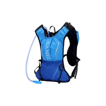 CAMEL Abrasive Fabric Backpack Medium Size Unisex Blue/Black