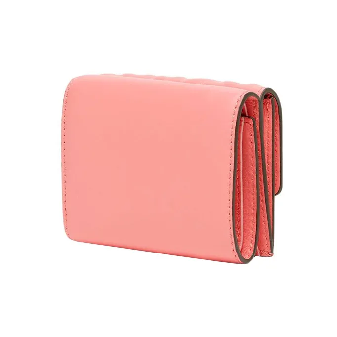 FENDI Baguette Lambskin Wallet Women's Pink-1