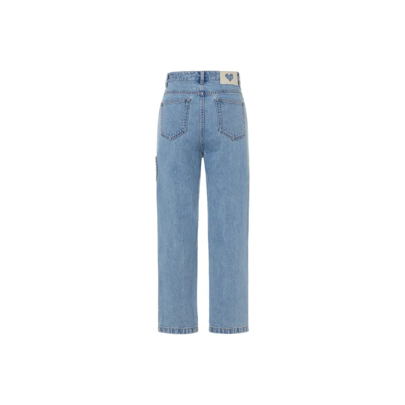 MO&CO Jeans Women's Denim Blue-1