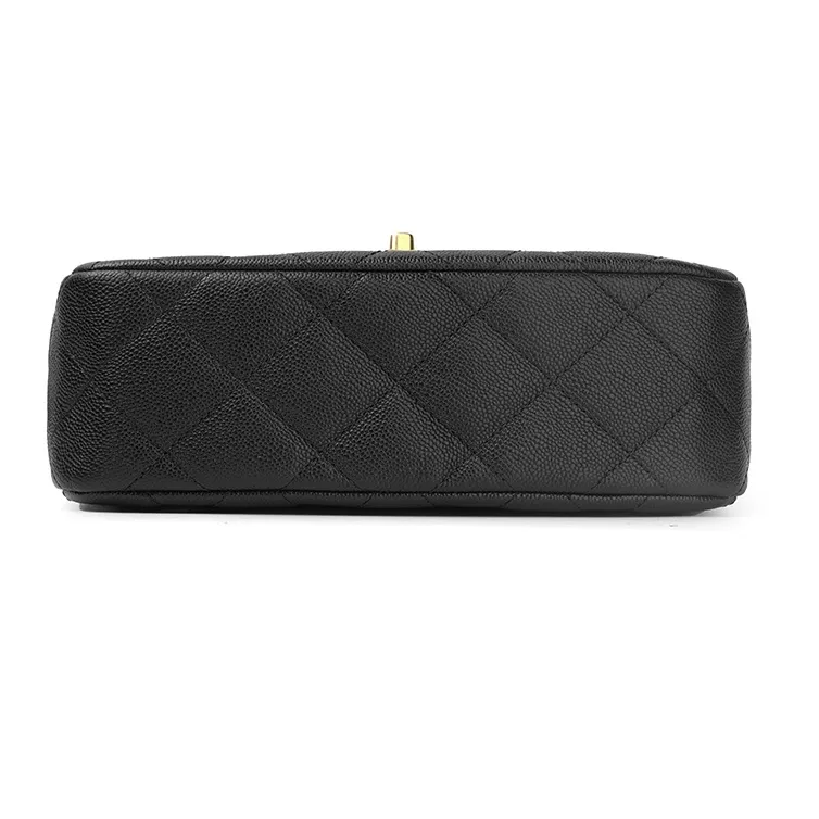 CHANEL Grain Embossed Cow Leather Flap Bag, Shoulder Bag, Crossbody Bag Tubas Women's Black-3