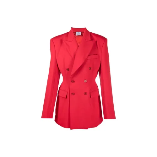 Vetements Business Suits Women's Red