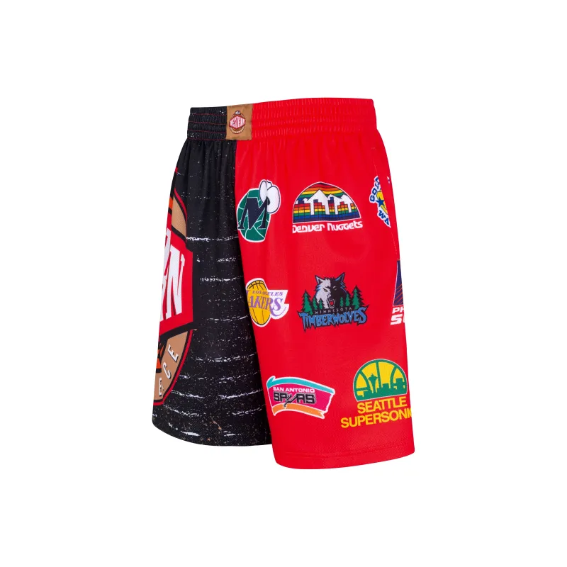 Mitchell & Ness Basketball Shorts Men's Black Red-1