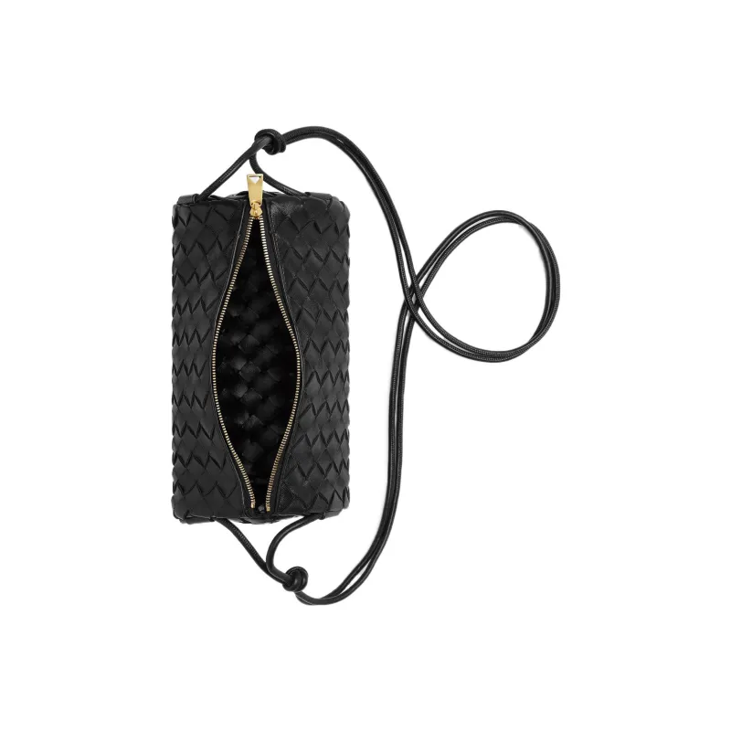 Bottega Veneta LOOP Leather Pen Holder Bag, Shoulder Bag Handbag, Shoulder Bag Trumpets Women's Black-2