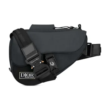 DIOR MYSTERY RANCH Collaboration Nylon Saddle Bag Fanny Pack Sling Bag Men's Black