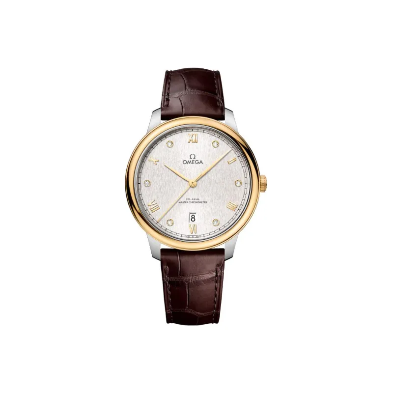 OMEGA Elegant Saucer Series Automatic Mechanical Movement Men's Watches Watch 40mm Silver Dial-0
