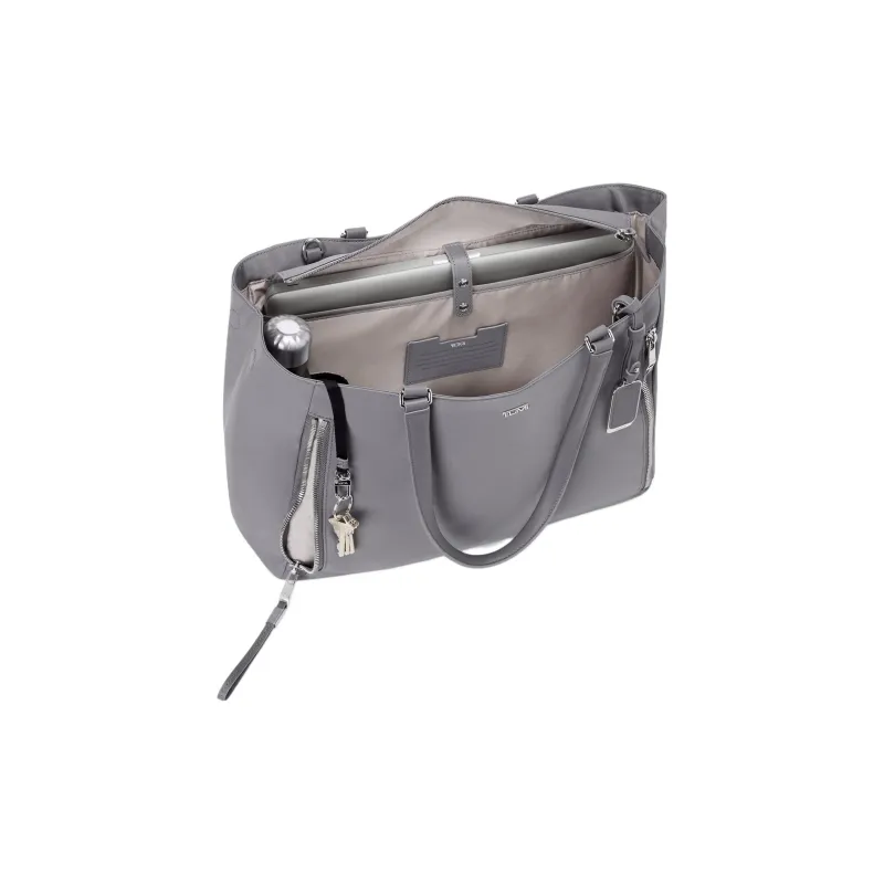 TUMI Nylon Tote Bag Shopping Bag Handbag Shoulder Bag Large Size Women's Gray-1