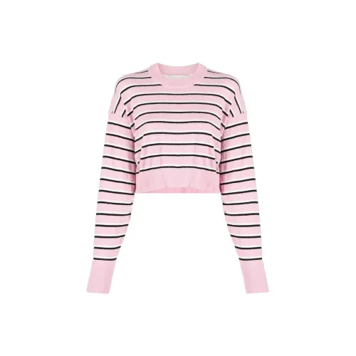 PALM ANGELS Striped Cropped Jumper