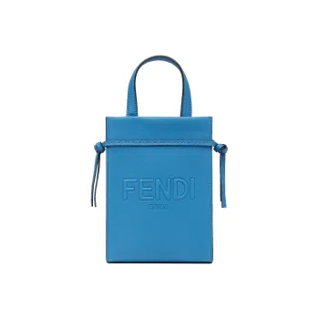FENDI Cow Leather Shoulder Bag, Crossbody Bag, Handbag Mini Men's Blue