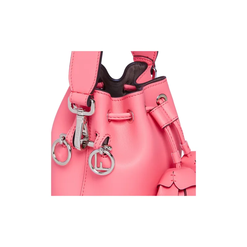 FENDI Mon Tresor Calfskin Bucket Bags Shoulder Bag Crossbody Bag Handbag Mini Women's Pink-4