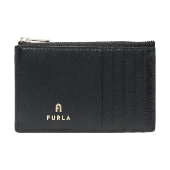 Furla Leather Card Holder Women's Black