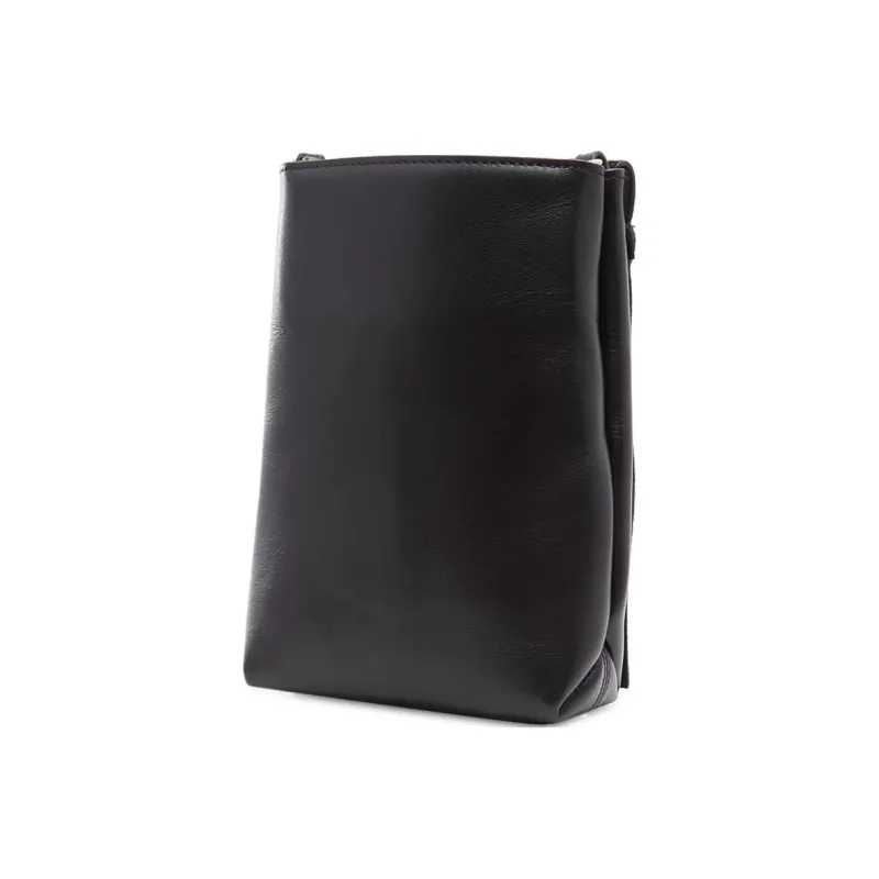 Furla Cow Leather Shoulder Bag Crossbody Bag Cell Phone Pouch Women's Black-4