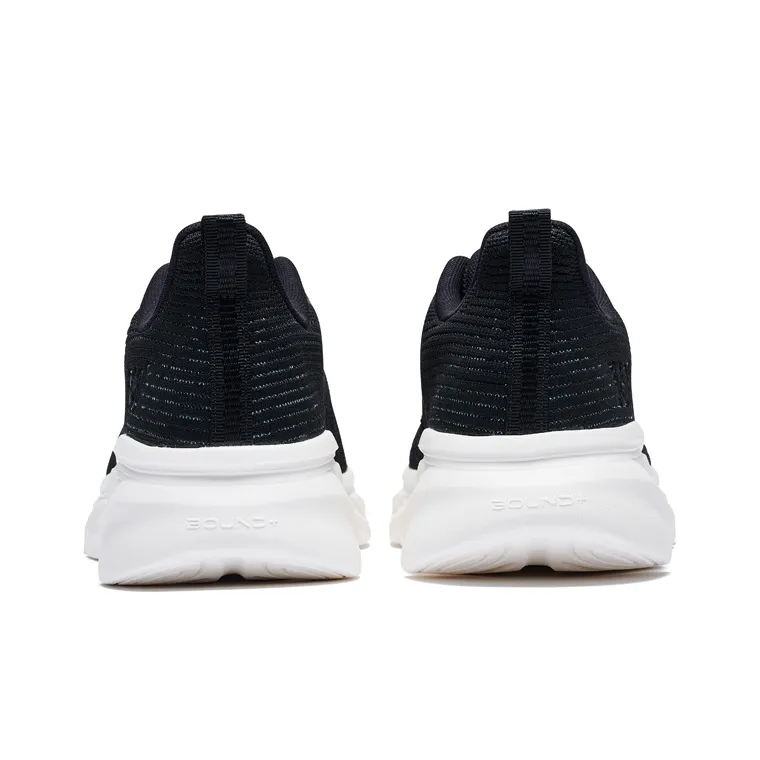 361° Knitted Fabric Wear resistant, Non slip And Breathable Low Top Running Shoes Men's Obsidian Black-3