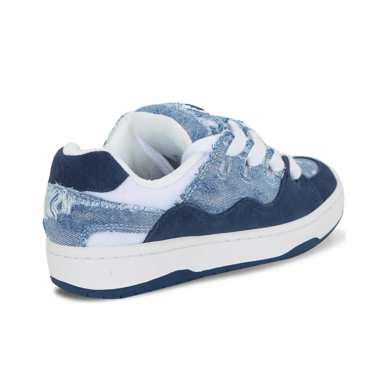 Ollieskate Low Top Skateboard Shoes Unisex Denim Blue-3