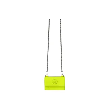 FANSIZHE Cow Leather Card Holder Men's Yellow