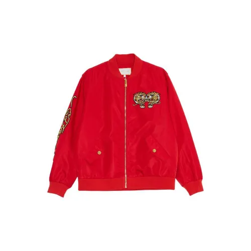 Ed Hardy Puffer Jackets Men Warm Glow Rose Red