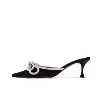 MACH & MACH Double Bow 65mm Embellished Mules