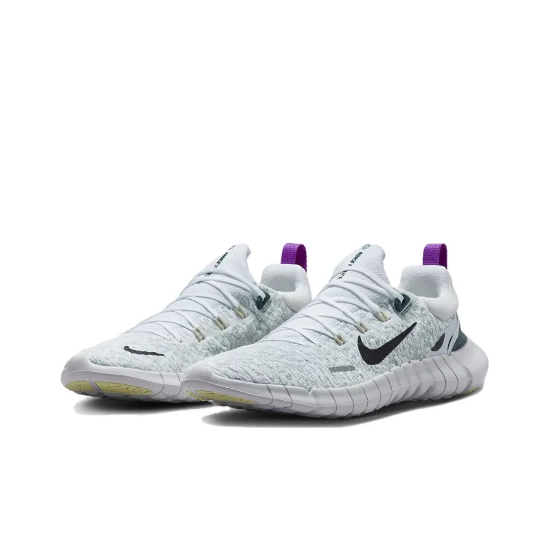 Nike Free Run 5.0 White Light Silver-2