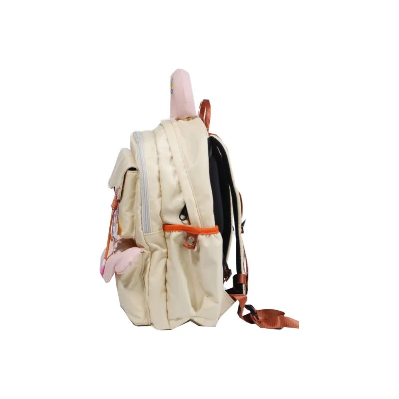 LOLA DESIGN Nylon Backpack Regular Women's Sea Salt White/Cream Yellow/Blue-9