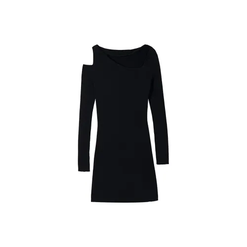 Ouyang Long-Sleeved Dresses Women's Black